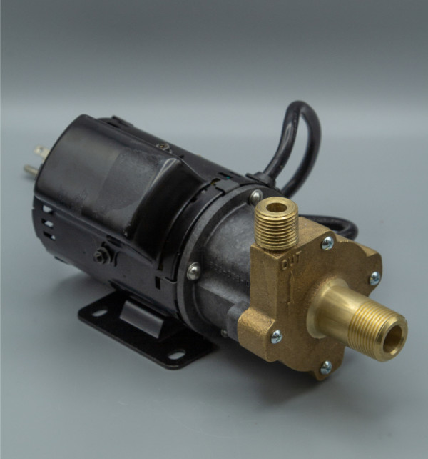 March Pump’s 809-BR-HS-C centrifugal sealless magnetic drive pumps ideal for hot water applications.