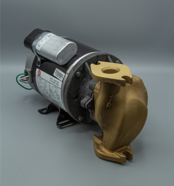 March Pump’s 830-BR centrifugal sealless magnetic drive bronze pumps ideal for hot water applications.
