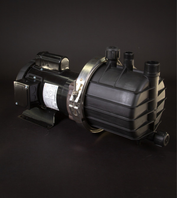 March Pump’s SP-TE-7P-MD centrifugal sealless magnetic drive self priming pumps ideal for chemical applications.