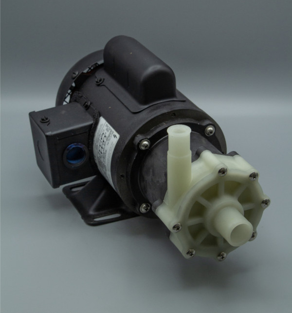 March Pump’s TE-5A-MD centrifugal sealless magnetic drive pumps constructed from Polypropylene ideal for chemical applications.