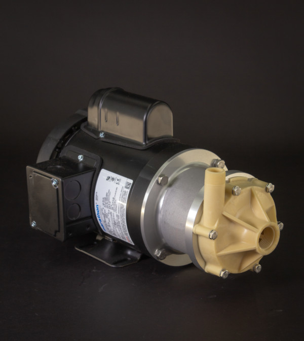 March Pump’s TE-6K-MD centrifugal sealless magnetic drive pumps ideal for chemical transfer.