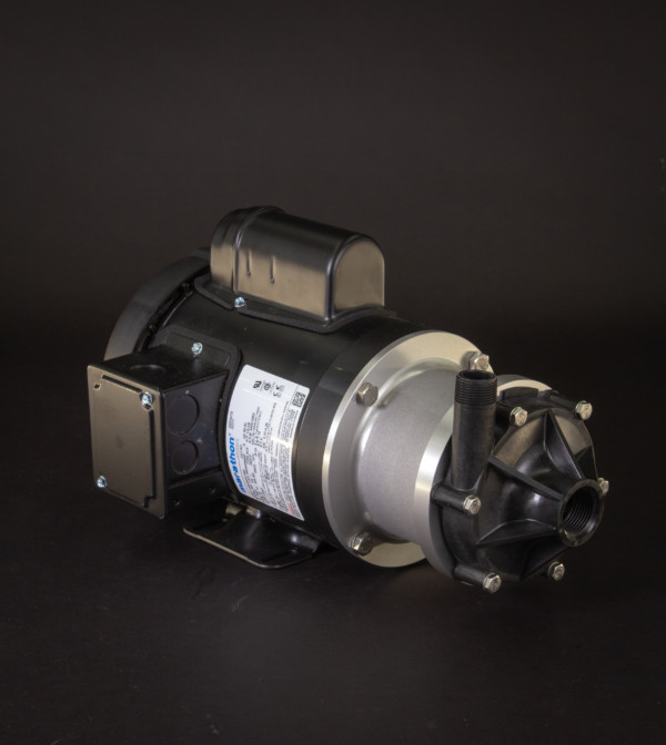 March Pump’s TE-6P-MD centrifugal sealless magnetic drive pumps ideal for chemical transfer.