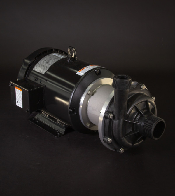 March Pump’s TE-7.5P-MD centrifugal sealless magnetic drive pumps ideal for chemical applications.